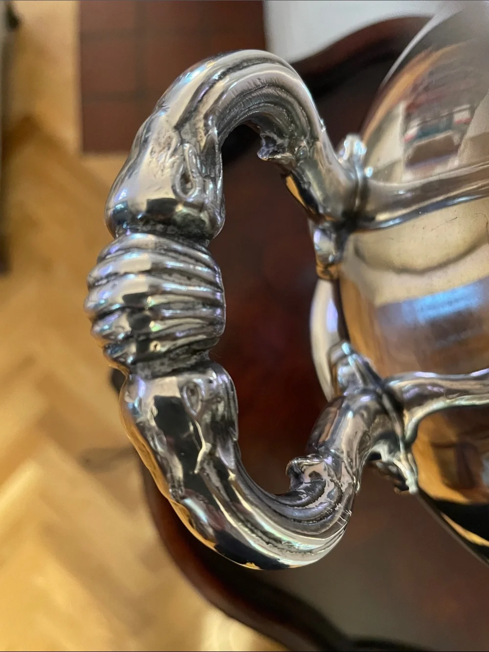 Vintage Silver Plated Double-Handled Trophy Ice Bucket